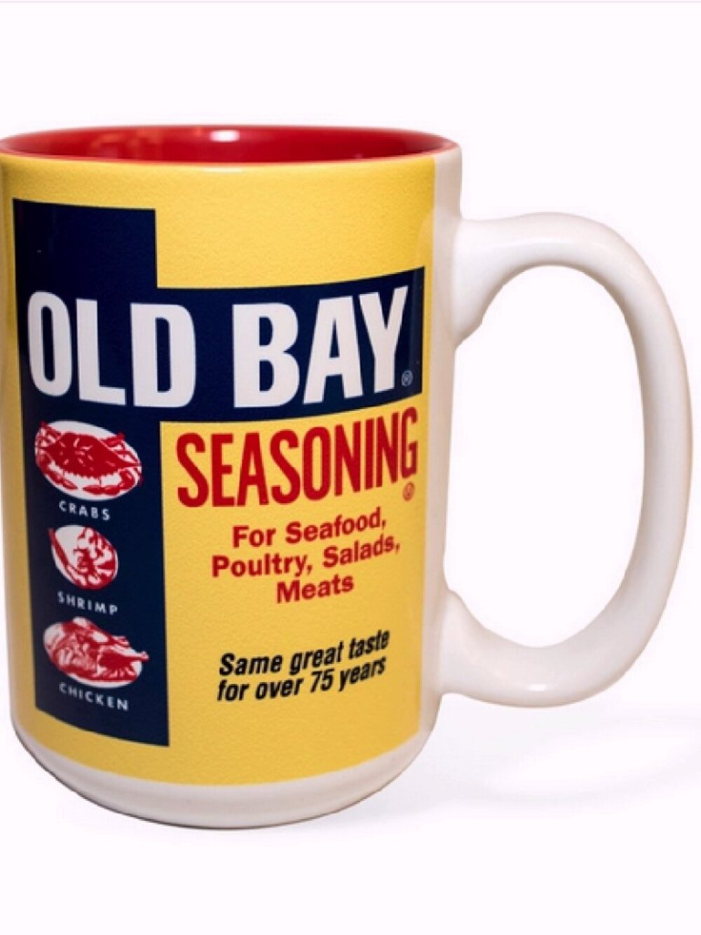 Old Bay Can Logo Coffee Soup Mug - NEW Fast Shipping